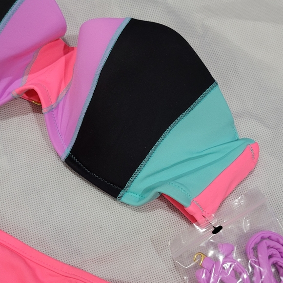 Rare Victoria's Secret Colorful 2 piece Bikini Set - Picture 6 of 9
